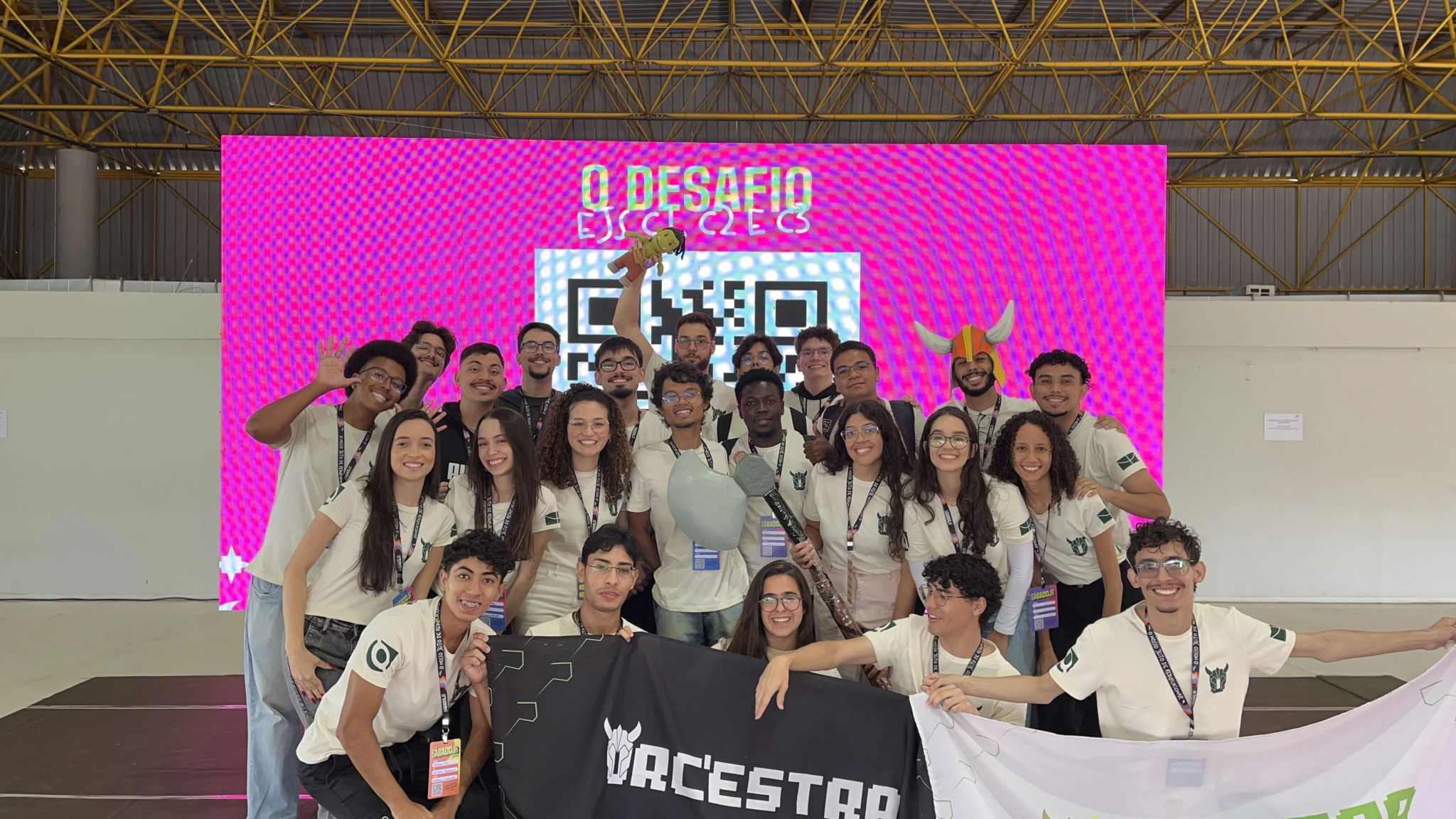 Equipe da Orc'estra Gamificação reunida no evento O Desafio